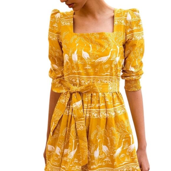 Beyond by Vera 1878 Poppy HARMONY GOLD Maxi Dress M - Picture 3 of 9